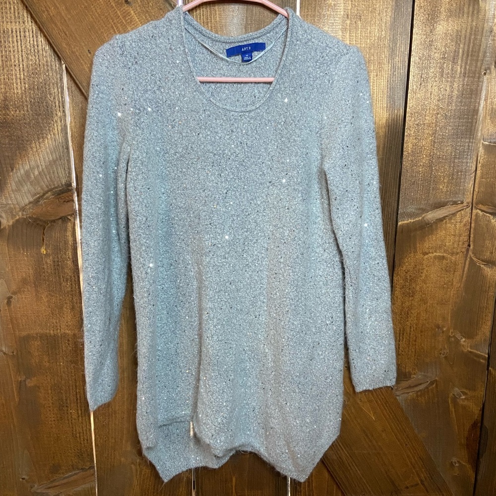 Apt 9 silver sweater